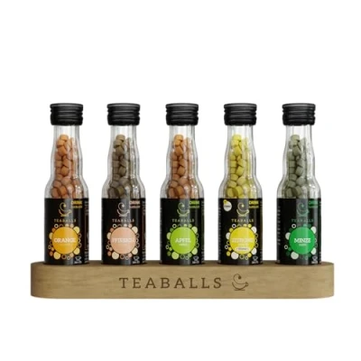 Abbildung von TEABALLS Set Big Citrus mit Orange, Pfirsich, Apfel, Zitrone &amp; Minze 5er Pack für 375 Tassen