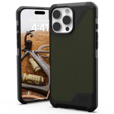 Abbildung von Apple iPhone 16 Pro Max Hülle MagSafe Silikon UAG Soft Case/Backcover Handyhülle Grün Shockproof/Stoßfest