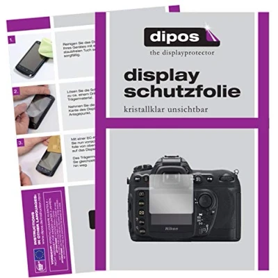 Abbildung von dipos I Schutzfolie kompatibel mit Nikon D200 Displayschutz Folie klar