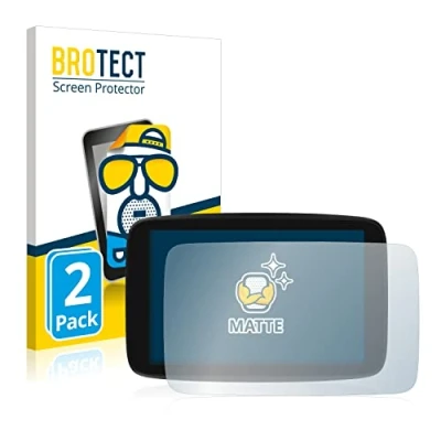 Abbildung von BROTECT Entspiegelungs Schutzfolie für TomTom GO Exclusive (2 Stück) Matte Displayschutz Folie, Anti Reflex, Fingerprint