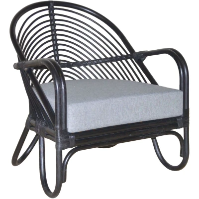 Abbildung von HOFMANN LIVING AND MORE Loungesessel, (1 St., Inklusive extra stark gepolsterten Sitzkissen), Handgeflochten