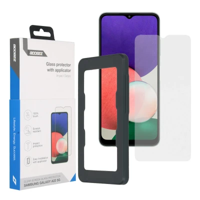 Abbildung von Samsung Galaxy A22 (5G) Panzerglas Accezz Xtreme Displayschutz + Applikator Glass Screenprotector Applicator für das