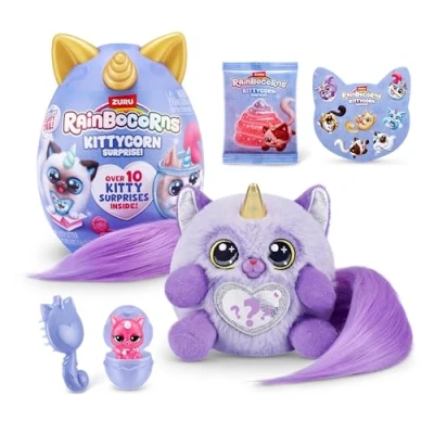 Abbildung von Rainbocorns 92104G Ragamuffin(Fluffles) Kittycorn Surprise, Serie 3, Cat, Small (21.5 cm)