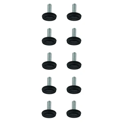 Abbildung von cyclingcolors 10x Verstellschraube M6x17 rund 21mm Rändelschraube Stellfüße regulierschraube Justierschraube Möbelschraube
