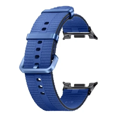 Abbildung von Original Watch8 Athleisure Band für das Galaxy Watch 8 S/M Navy Armband Stoff Samsung Dunkelblau