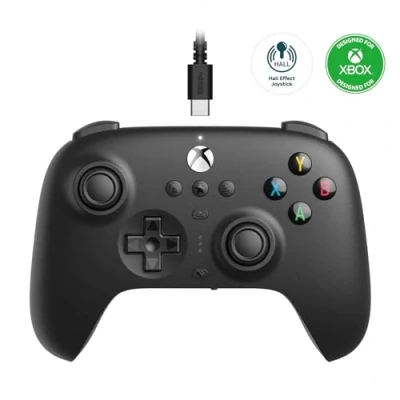 Abbildung von 8Bitdo Ultimate Wired Controller for Xbox, Hall Effect Joystick Update, Compatible with Xbox Series XS, One, Windows 10 &amp; 11 Officially Licensed (Black)