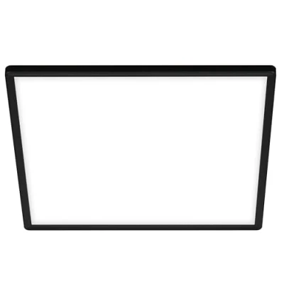 Abbildung von Briloner Leuchten LED Panel 7158415 SLIM, fest integriert, Warmweiß, Deckenlampe, 42x42x2,9cm, Schwarz, 22W, Wohnzimmer, Schlafzimmer