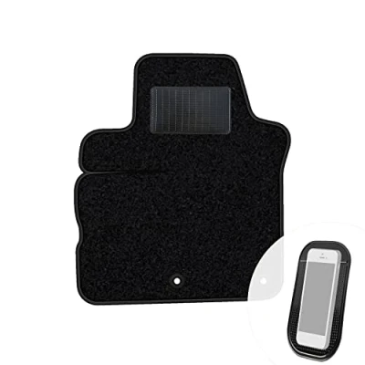 Abbildung von moto MOLTICO Fahrer Fußmatte Auto Velours Fahrerseite Autoteppiche Schwarz Fahrermatte 1 teilig passend für Renault Modus 2005 2012