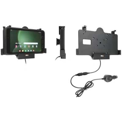 Abbildung von Brodit Gerätehalter 712386 Made IN Sweden mit Ladefunktion für Smartphones Samsung Galaxy Tab Active 3 SM T570/SM T575, 5 X300/SM X306B