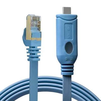 Abbildung von DSD TECH SH RJ45C USB TYP C auf RJ45 RS232 Konsolenkabel für Router und Switches (1,8 m)