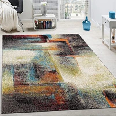 Abbildung von Paco Home Teppich &quot;Brillance 710&quot;, rechteckig, Kurzflor, modernes Design, ideal im Wohnzimmer &amp; Schlafzimmer