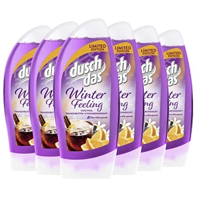 Abbildung von Duschdas Duschgel Winter Feeling Duschbad mit Orangenblüten und Tonkabohnenduft dermatologisch getestet 250 ml 6 Stück