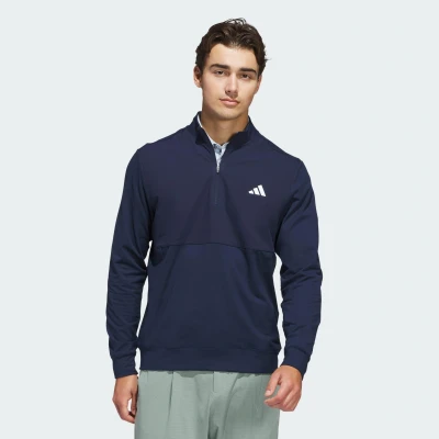 Abbildung von adidas Golf TOUR 1/4 ZIP Sweatshirt, Herren, Größe: XS, Collegiate navy