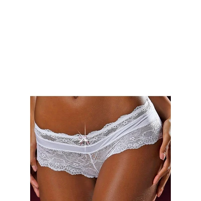 Abbildung von Lascana Pretty Sporty Panties, Damen, Größe: 32/34, White