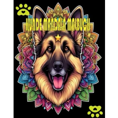 Abbildung von Hunde Mandala Malbuch: 50 verschiedene schöne mit Mandala. Ein Anti Stress Buch für Kinder und Erwachsene zum Malen Entspannen/