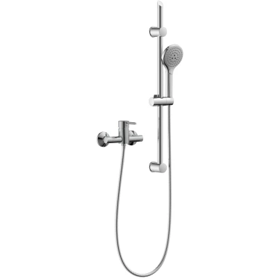 Abbildung von Schütte Duschsystem &quot;SAMANA&quot;, wassersparend, Antikalk, 3 fach verstellbar, Wasserstoppfunktion