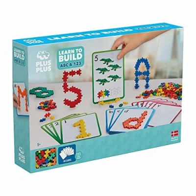 Abbildung von PLUS Spielbausteine Kreativ Bausteine ABC &amp; 123, (600 St), Made in Europe