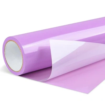 Abbildung von Lya Vinyl Lila Plotterfolie 30,5 x 500 cm PET Vinylfolie Plotter für Cricut, Hohe Qualität Schwarz Party Dekoration, Aufkleber, Craft Cutter