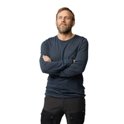 Abbildung von Fjallraven 87194 050 Abisko Wool LS M Sweatshirt Herren Basalt Größe
