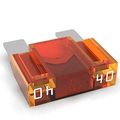 Abbildung von AUPROTEC Maxi Flachstecksicherung 20A 80A Stecksicherung Schmelzsicherung Auswahl: 40A Ampere orange, 1 Stück