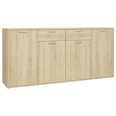 Abbildung von vidaXL Sideboard Sonoma Eiche 160x36x75 cm Holzwerkstoff (1 St)