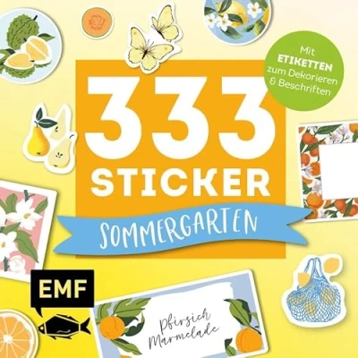 Abbildung von 333 Sticker Sommergarten: Küchen Etiketten und Aufkleber mit beschreibbarer Oberfläche: Zum Verzieren Dekorieren von Geschenken, Karten, Kalendern Journals oder Selbst Gemachtem