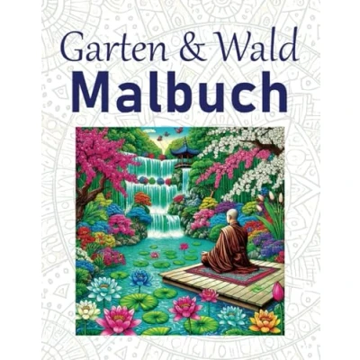 Abbildung von Garten &amp; Wald Malbuch: Einfaches Malbuch verschiedener Motive zum Ausmalen für Erwachsene