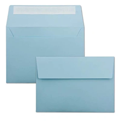 Abbildung von 25x Briefumschläge Sandbraun DIN C6 Format 11,4 x 16,2 cm Haftklebung Kuverts ohne Fenster Weihnachten, Gutscheine, Grußkarten &amp; Einladungen