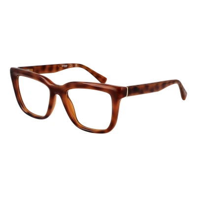 Abbildung von Guess Unisex GU50151 053 Rahmen von BRILLEN Injiziert Havanna Quadratisch Normal