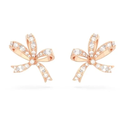 Abbildung von Swarovski Volta BOW Ohrringe Rose goldcoloured, Damen, Größe: One Size, gold coloured