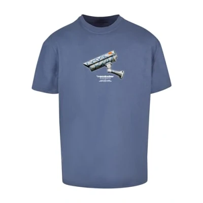 Abbildung von Upscale by Mister Tee CCTV Oversize Tshirt print, Herren, Größe: Small, Vintageblue