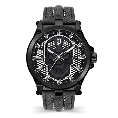 Abbildung von Police Herren Analog Quarz Uhr mit Leder Armband PEWJA2108201