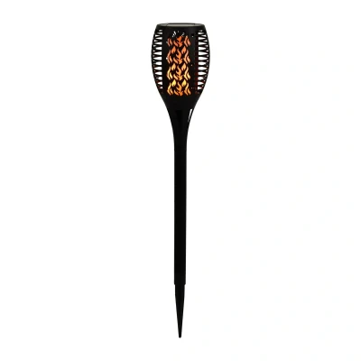 Abbildung von LED Solar Erdspießleuchte 33077 Fackel, schwarz, Kunststoff