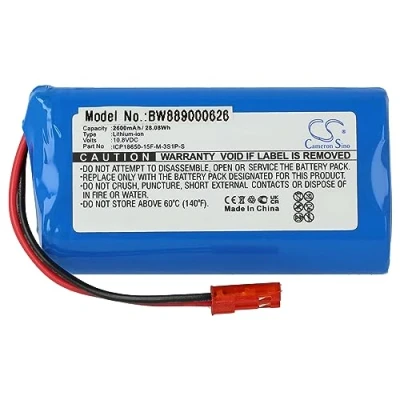 Abbildung von vhbw passend für Medion MD 16192 Saugroboter (2600 mAh, 11,1 V, Li Ion) Staubsauger Akku Ion 2600 mAh (11,1 V)