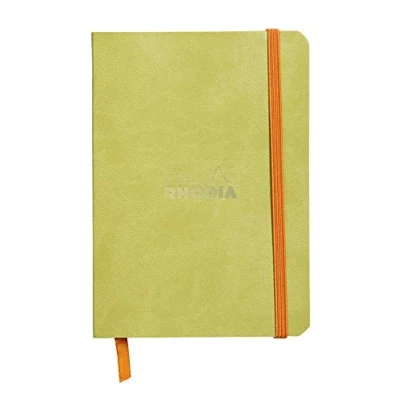 Abbildung von Rhodia 117306C Notizheft (mit weichem Umschlag, liniert, 72 Blatt, DIN A6, 10,5 x 14,8 cm) 1 Stück anisgrün