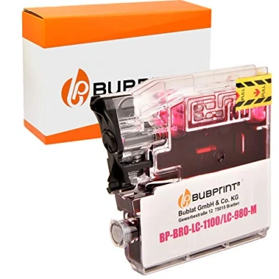 Abbildung von Bubprint Druckerpatrone kompatibel als Ersatz für Brother LC 1100 980 DCP 145C 195C 375CW J715W MFC 490CW 5890CN 6490CW Magenta