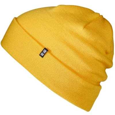 Abbildung von Enter the Complex® Merino Mütze Herren, Beanie Damen, 100% Wolle, Warm und Dünn, Zweilagige Strickmütze, Gelb