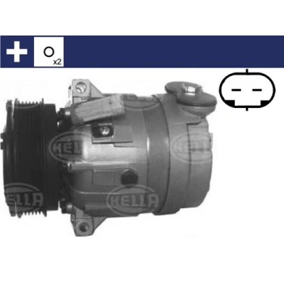 Abbildung von MAHLE ORIGINAL ACP 320 000S Kompressor V5 12 PAG 150 R 134a mit Dichtring OPEL: Vectra B CC, Limousine, SAAB: 9 3 Schrägheck