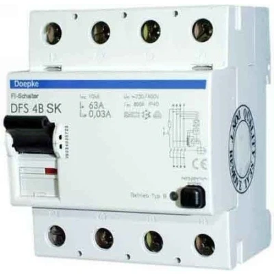 Abbildung von Doepke FI Schalter DFS4 040 4/0,30 B SK