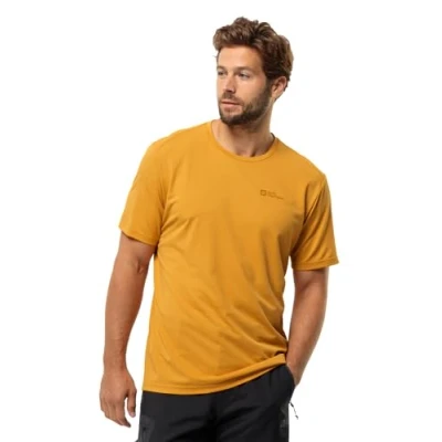 Abbildung von Jack Wolfskin Delgami Tshirt basic, Herren, Größe: Medium, Curry
