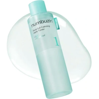 Abbildung von numbuzin Nr. 1 Pure Full Beruhigender Kräutertoner Zu Akne neigende Haut, Centella Asiatica, tief beruhigend (10,14 Fl Oz)