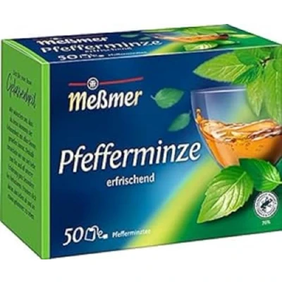 Abbildung von Meßmer Pfefferminze I 50 Teebeutel Vegan Glutenfrei Laktosefrei