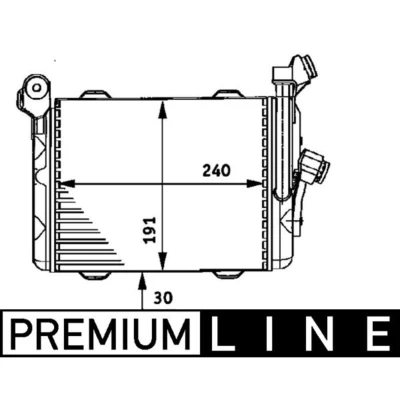 Abbildung von MAHLE ORIGINAL CLC 33 000P Ölkühler BMW: 5 Limousine, Touring, 7