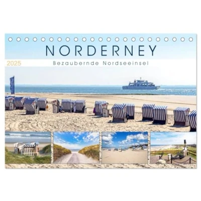 Abbildung von NORDERNEY Bezaubernde Nordseeinsel (Tischkalender 2025 DIN A5 quer), CALVENDO Monatskalender