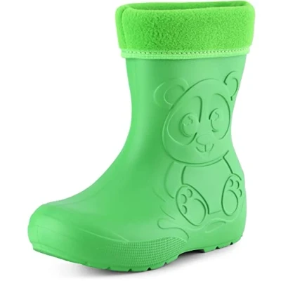 Abbildung von Ladeheid EVA Kinder Gummistiefel Regenschuhe gefüttert LA CA 11