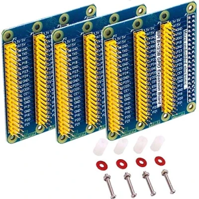 Abbildung von AZDelivery 3 x GPIO Erweiterung Extension Board kompatibel mit Raspberry Pi 3, 2, Modell B inklusive Ebook!