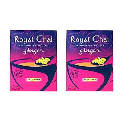 Abbildung von Royal Chai Premium loesliches Tee Pulver Ingwer Geschmack (gezuckert) 220g *2 Doppelpack