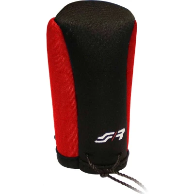 Abbildung von Simoni Racing Schaltknauf Hülle Universal Schwarz/Rot + Logo