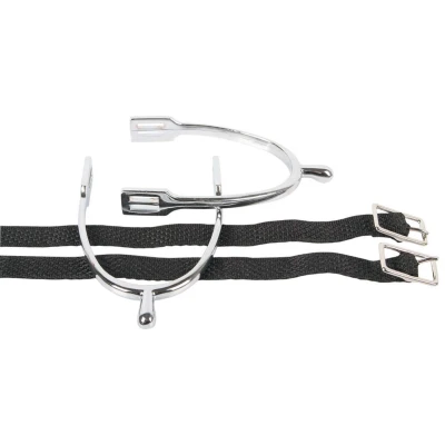 Abbildung von Harry&#039;s Horse Sporen Knopf Chrom + Riemen H30 Farbe Weniger