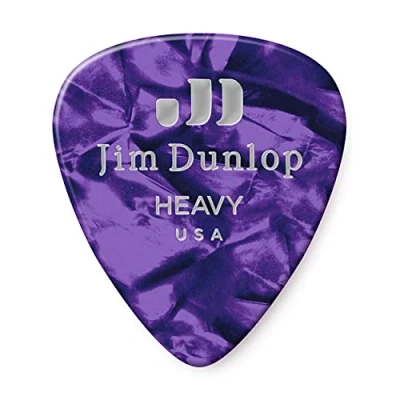 Abbildung von JIM DUNLOP Plektrum Genuine Celluloid Classic, Stark, 72 Stück, Violet